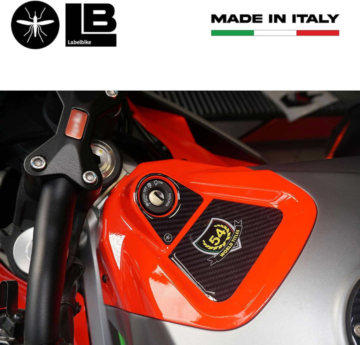 labelbike - 3D Aufkleber Motorrad Zündschlüsselbereich Schutz und Dekoration in Harz kompatibel mit