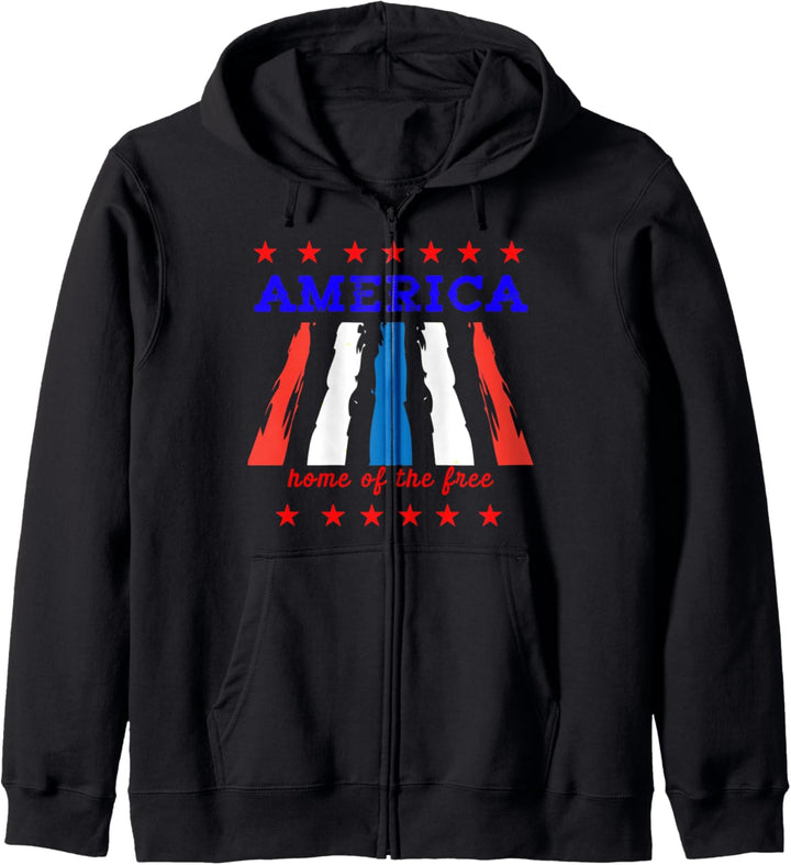 Amerikanische Flagge Feiertag Vereinigte Staaten Amerika Kapuzenjacke