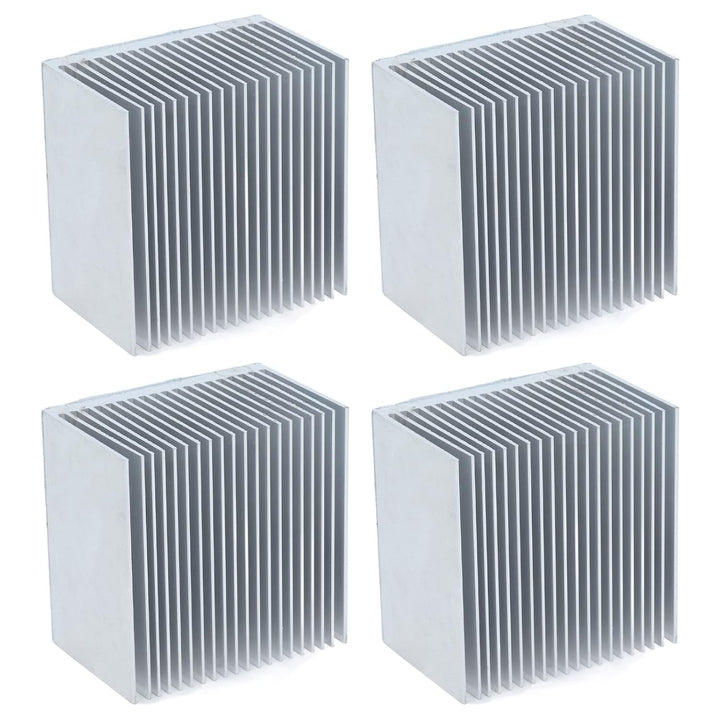 Kühlrippen Aluminium Set, 4 PC Kühlrippen-Kühlkörper-Kit, 60x60x30mm Kühler Fin Kühlkörper für die K