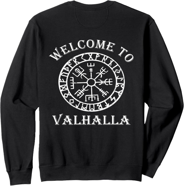 Viking Odin Ragna Welcome to Valhalla Geschenk Sweatshirt