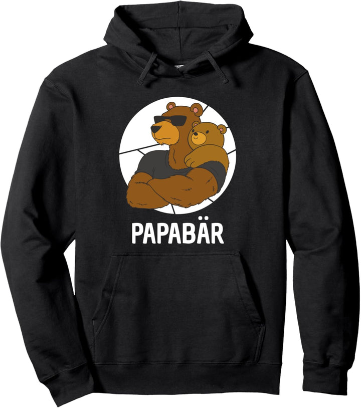 Partner Look Papa Sohn - Papabär Vater Tochter Vater Sohn Pullover Hoodie