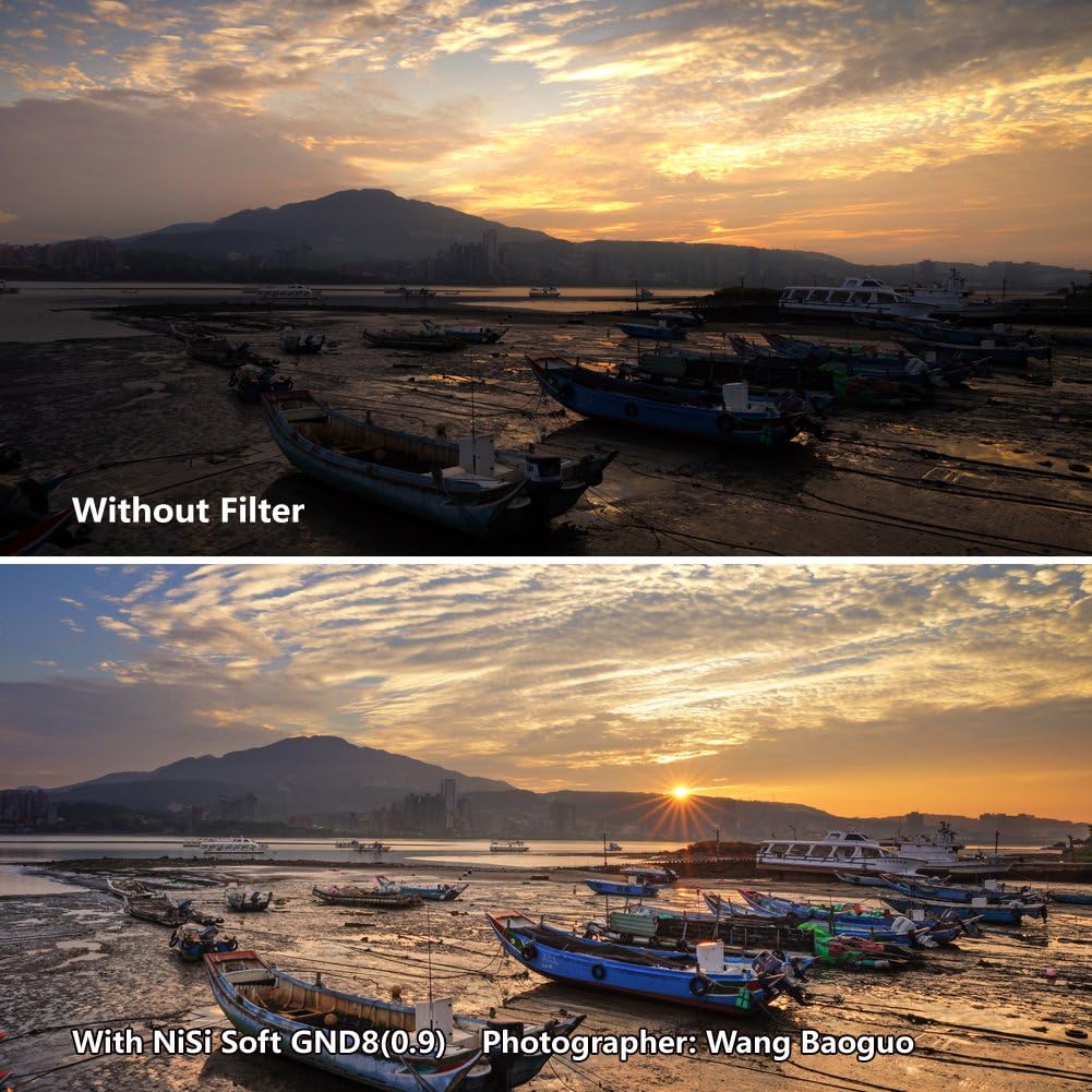 NiSi Graduated ND Filter 75x100mm Soft GND8 (0.9 / 3stop) Soft Grad-ND Soft GND8, Soft Grad-ND Soft