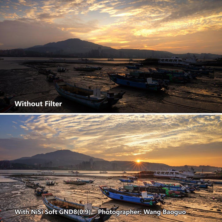NiSi Graduated ND Filter 75x100mm Soft GND8 (0.9 / 3stop) Soft Grad-ND Soft GND8, Soft Grad-ND Soft
