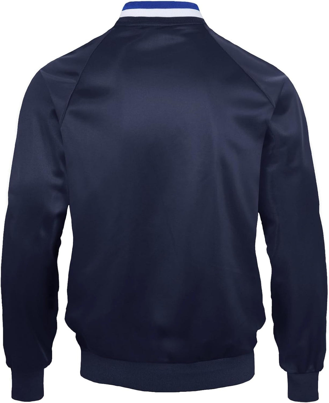 Chelsea FC Herren Retro-Trainingsjacke - Reissverschluss - Polyester S Dunkelblau mit Gestreiftem Kr