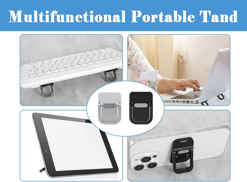 Anlising Mini Laptopständer, 8PCS Unsichtbarer Computer-Tastatur-Ständer, Tragbarer Tastatur-Erhöhun