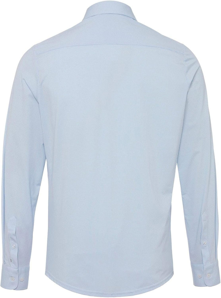 Hatico Pure- Functional Hemd Langarm, blau(unihellblau (100)), Gr. 40