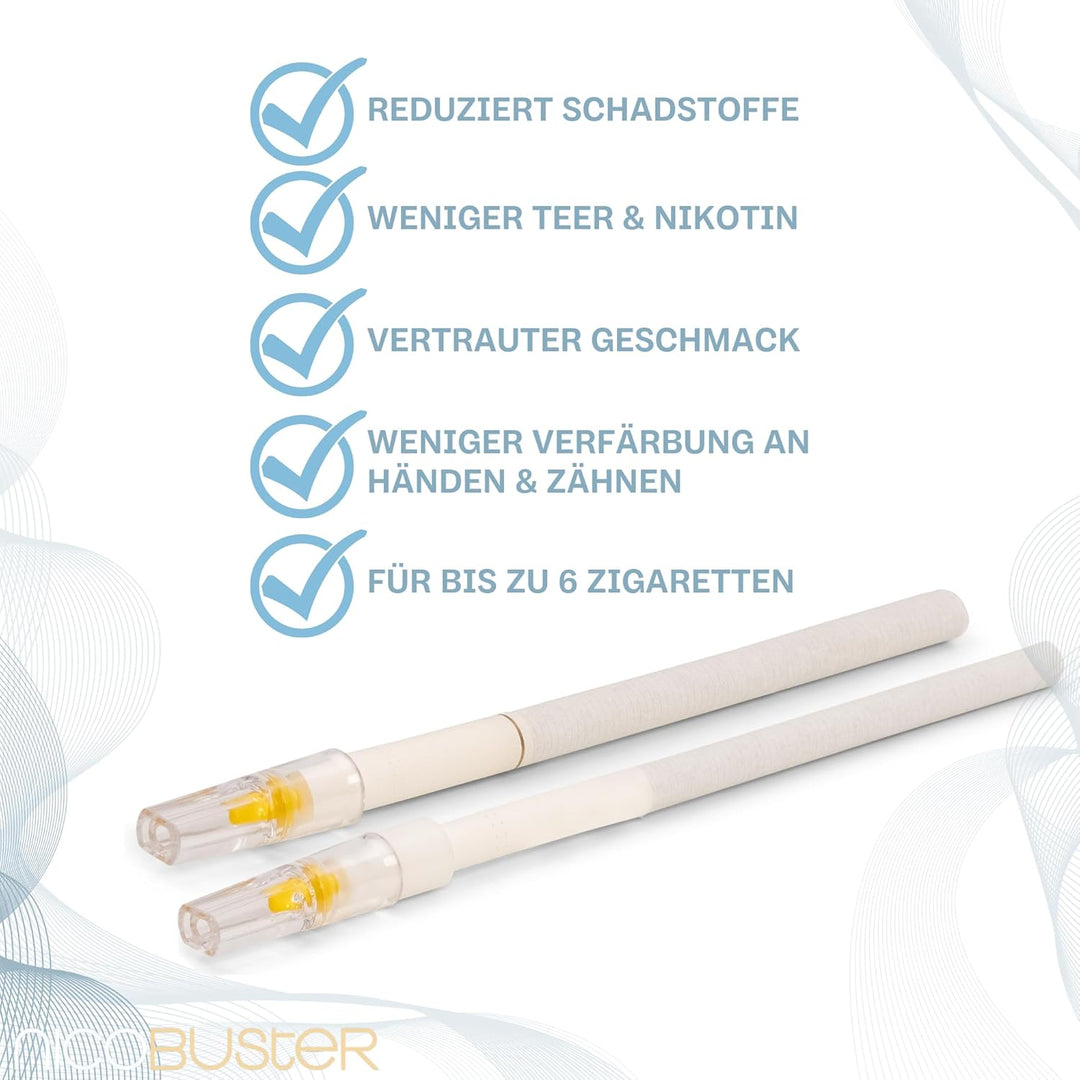Slim & Ryo Zigarettenfilter - 360 STK - für Slim-Zigaretten 5-6mm - Filter Aufsatz für Raucher - red