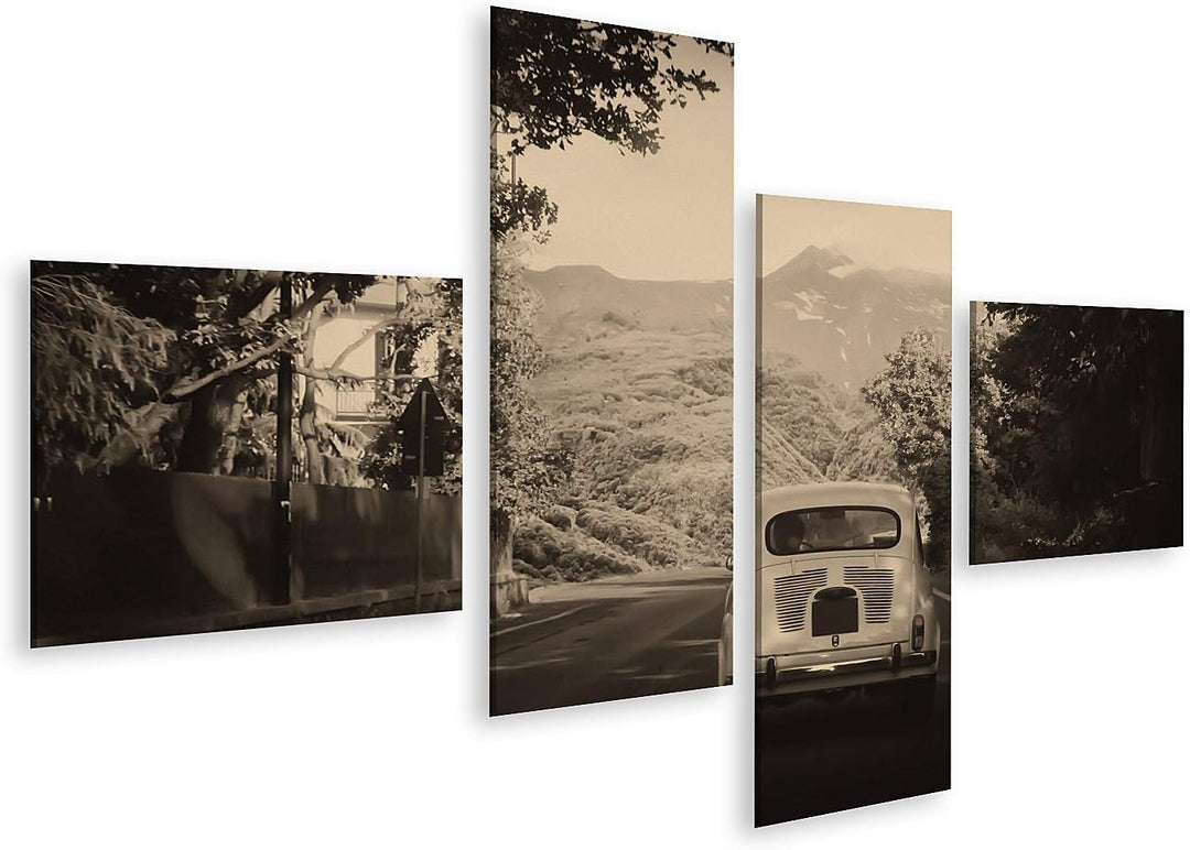 islandburner Bild auf Leinwand Old Fashioned Auto Retro Vintage Bilder Wandbilder Poster Leinwand 15