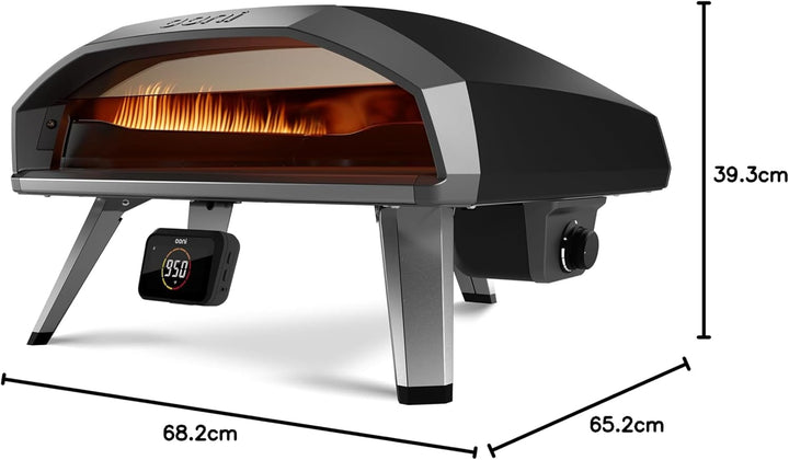 Ooni Koda 2 Pro 18" Gas Pizzaofen – Schwarzgrau – Gas Pizzaofen mit 2 Kochzonen – Kompakt &amp; Tragbare