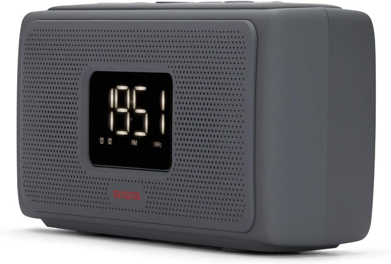 Aiwa CRU-80BT: Bluetooth-Lautsprecher mit Uhrenradio