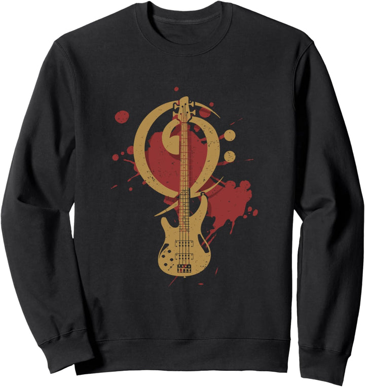 Bassschlüssel Bassist Musiker Bass Gitarre Hobby Bassspieler Sweatshirt