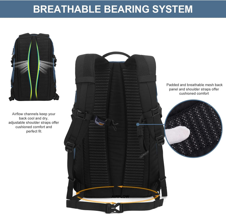 Mountaintop 30L/40L Wanderrucksack Herren Damen Daypack für Alltag und Outdoor, Tageswanderungen und