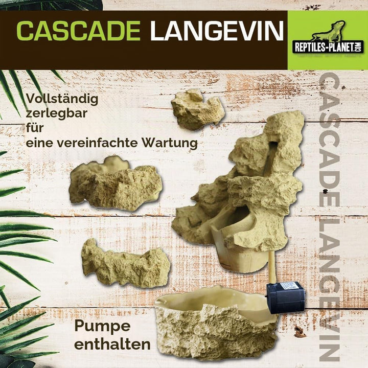 Reptiles Planet Wasserfall für Terrarium Reptilien Langevin mit Pumpe
