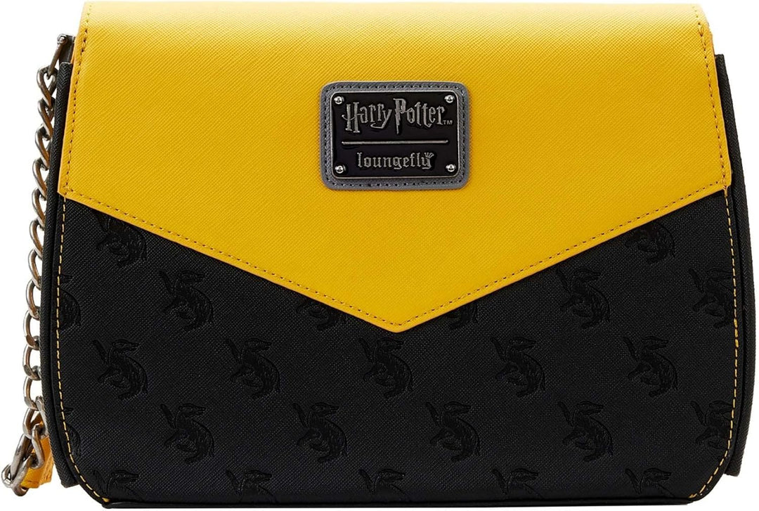 Loungefly Harry Potter Hufflepuff Kettenriemen Umhängetasche, Mehrfarbig ys/m, ys/m
