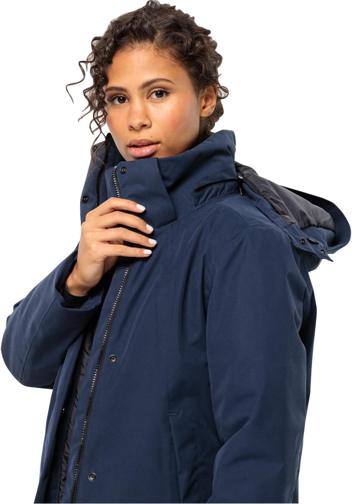 Jack Wolfskin Damen Salier Coat, night blue