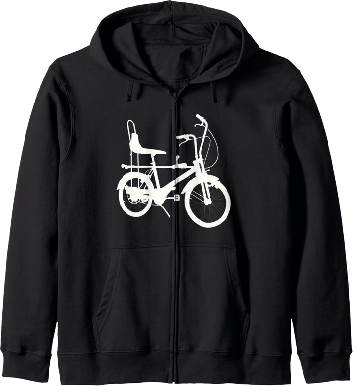High-Riser Wheelie Bike 70er Jahre Old School Hipster Kapuzenjacke