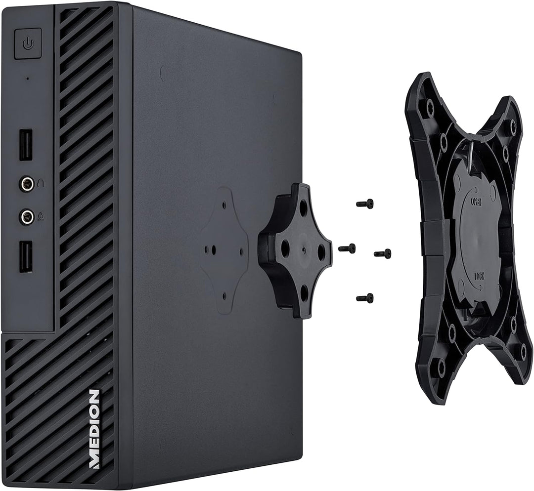 MEDION S23004 Mini PC (Intel Core i5-1035G1, 128GB SSD, 8GB DDR4 RAM, USB 3.2, VESA, WLAN, Windows 1