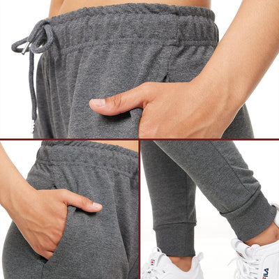 Jogginghose Damen - Sporthose Frauen Baumwolle, Trainingshose Fitness High Waist, Sweatpants Slim Fi
