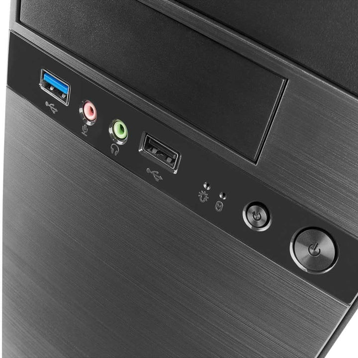 Tacens Anima AC4 - PC Gehäuse, Mini Tower, microATX, Aluminiumoberfläche, USB 3.0, AC4