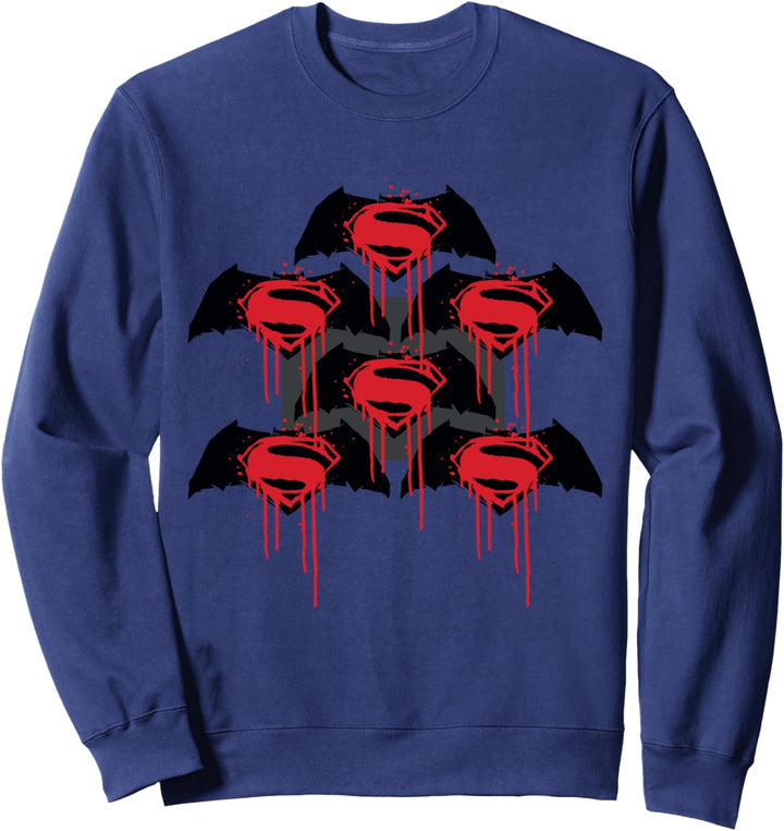 DC Batman V Superman-Logo-Graffiti Sweatshirt