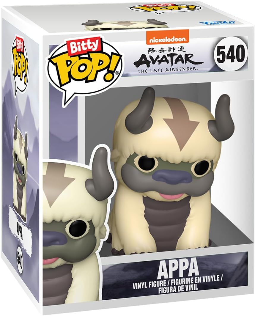 Funko Bitty Pop! Avatar: TLA - Aang 4PK - Aang with Momo, Appa, Toph und eine Überraschungs-Mini-Fig