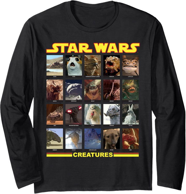 Star Wars Fan Fave Creatures Langarmshirt