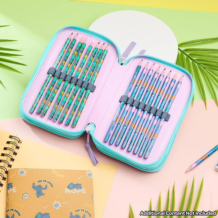 Disney Federmäppchen Mädchen Die Eiskönigin Stitch Federtasche Mädchen Gefüllt Schulmäppchen 2 3 Fäc