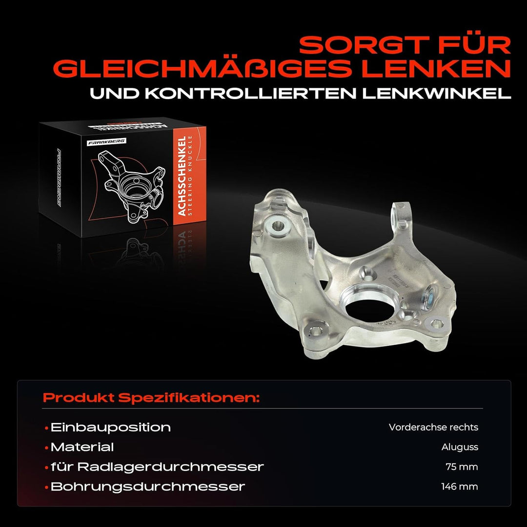 Achsschenkel Vorne Rechts für A3 Q2 Q3 Ateca Leon Tarraco Karoq Octavia III Superb III A-r-t-e-o-n G