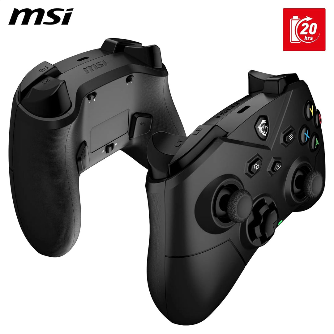 MSI FORCE GC300 WIRELESS PC Gamepad Controller - 2,4 GHz, Bluetooth, USB Typ-C auf A - kabelgebunden