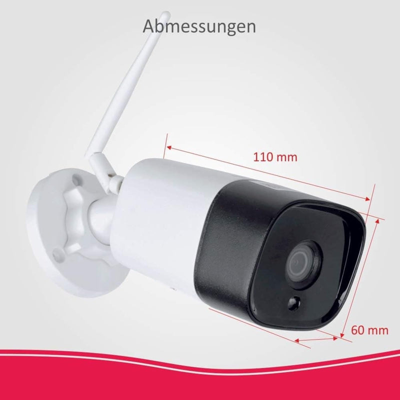 ELRO AS90CAB Full-HD-Aussenkamera für das Alarmsystem AS90S Home+, Zubehör Zubehör Aussenkamera, Zub
