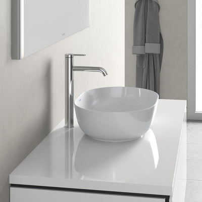 Duravit C.1 Waschtischarmatur, Grösse XL (Auslauf Höhe 233 mm). Wasserhahn Bad mit Zugstangen-Ablauf