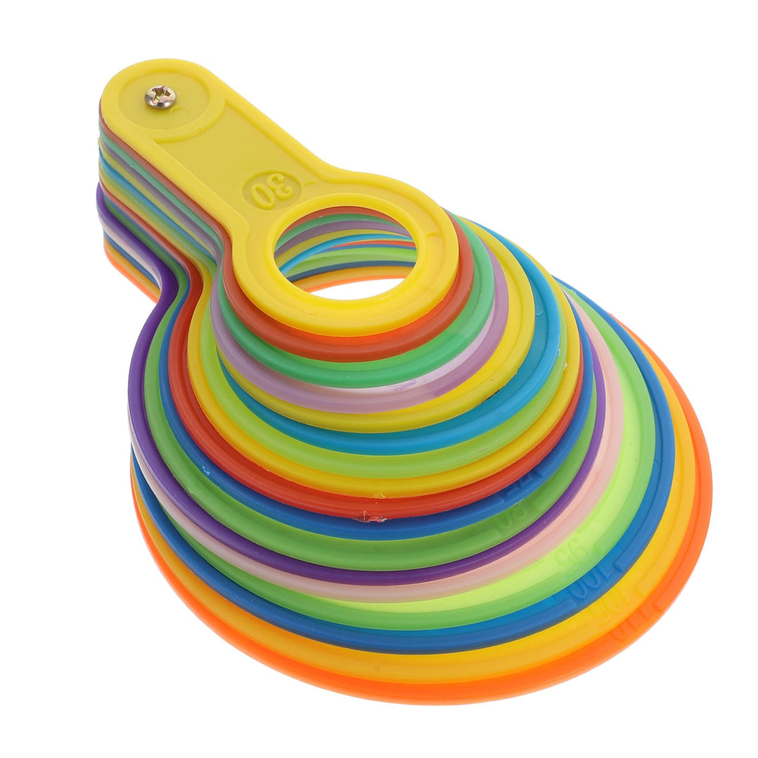 Garneck Ringgrössenmesser Durchmessermessringe Obstmesswerkzeug Obstdurchmessermesslehre Kunststoff