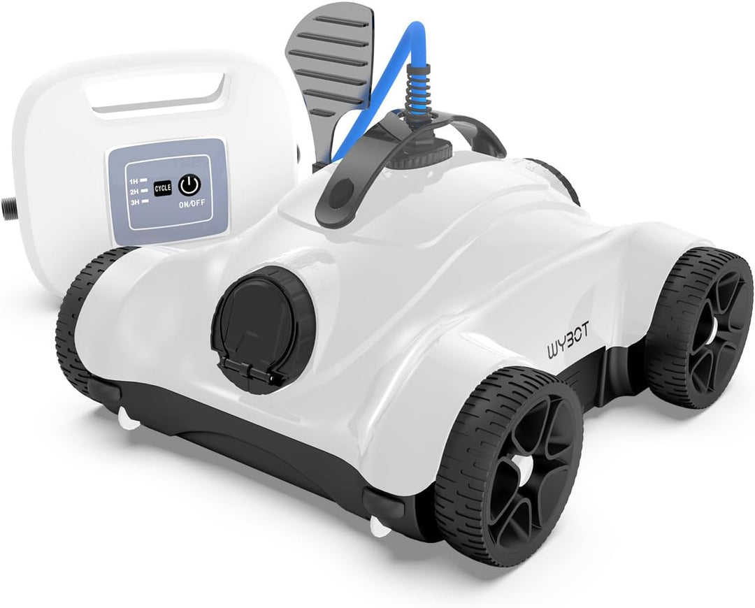 WYBOT Poolroboter Automatische mit Leistungsstarke Reinigung, Poolsauger Boden Geeignet für Flachem