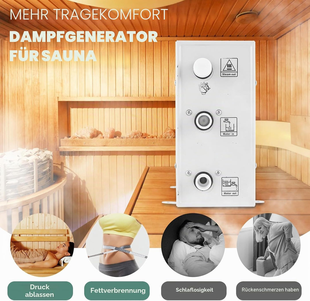 YJINGRUI dampfbad generator dampfgenerator für dampfbad dampfgenerator für sauna mit digitaler Steue