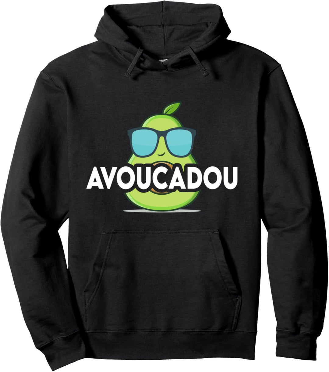 Avoucadou Frucht mit Sonnenbrille lustige Avocado Spruch Pullover Hoodie