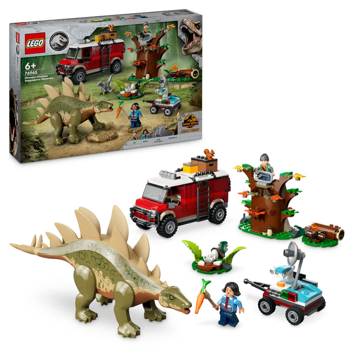 LEGO Jurassic World Dinosaurier-Missionen: Entdeckung des Stegosaurus, Abenteuer-Spielset für Jungen
