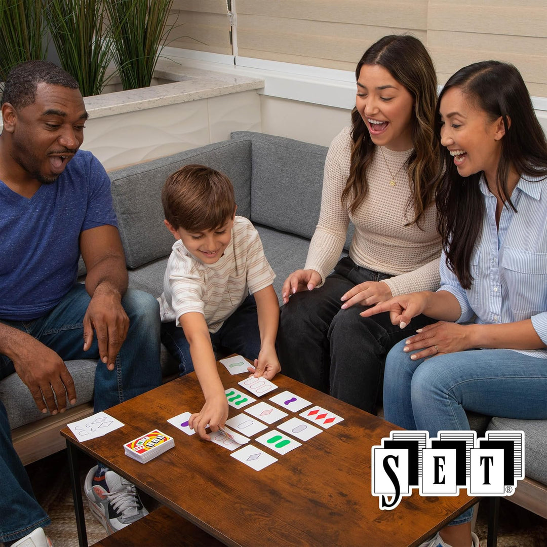 Goliath – SET (Deutsche Ausgabe), Kartenspiel ab 6 Jahren, Gesellschaftsspiel für 1 - 8 Spieler, Gee
