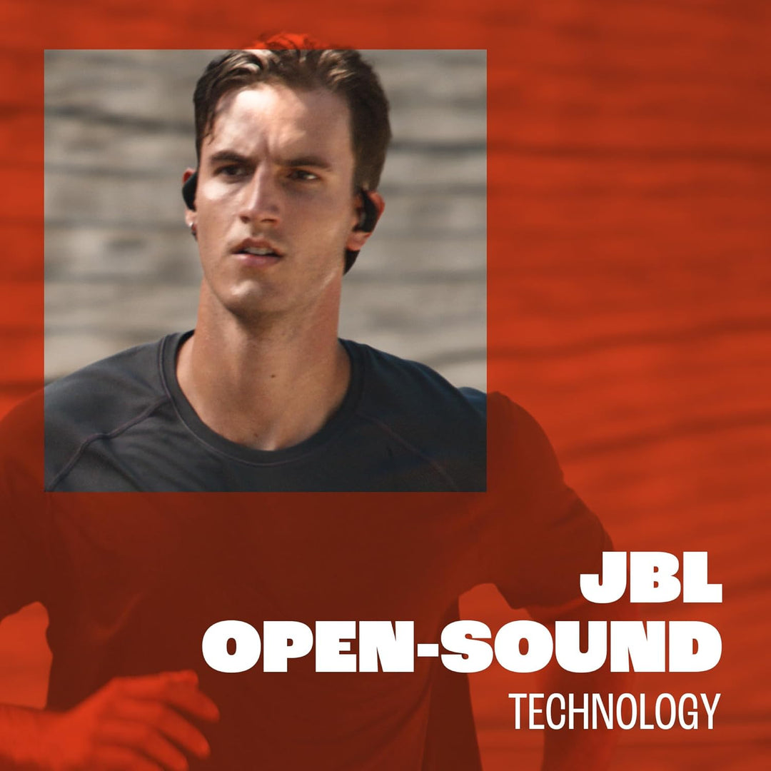 JBL Endurance Pace Open-Ear-Sport-Kopfhörer mit Bluetooth, 10 h Akkulaufzeit, Leichter Titan-Memory-