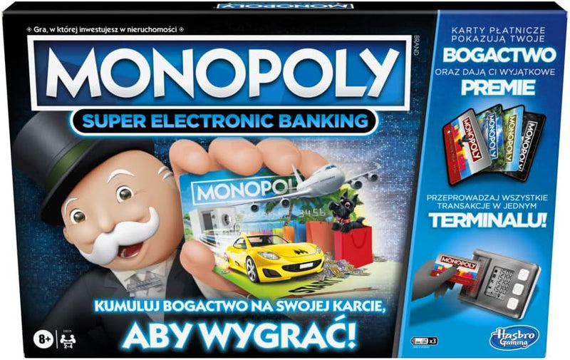 Monopoly Super Electronic Banking-Brettspiel | elektronischer Terminal; wählen Sie Ihre Belohnungen