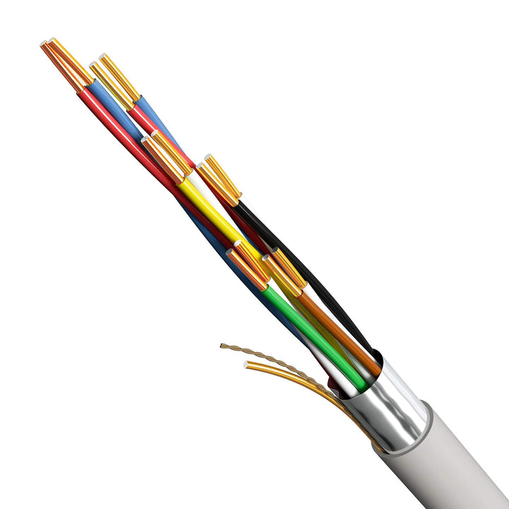 HB-DIGITAL Telefonkabel 100m 6 x 2 x 0,6 J-Y(ST) Y Verlegekabel JYSTY 12 Adern Telefonleitung 100m 6