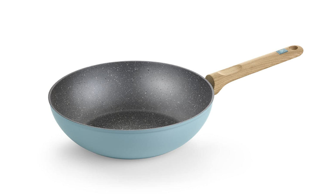 BRA Nordik | Wok 28 cm, geschmiedetes Aluminium mit Antihaftbeschichtung, für alle Herdarten einschl