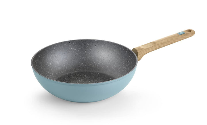 BRA Nordik | Wok 28 cm, geschmiedetes Aluminium mit Antihaftbeschichtung, für alle Herdarten einschl