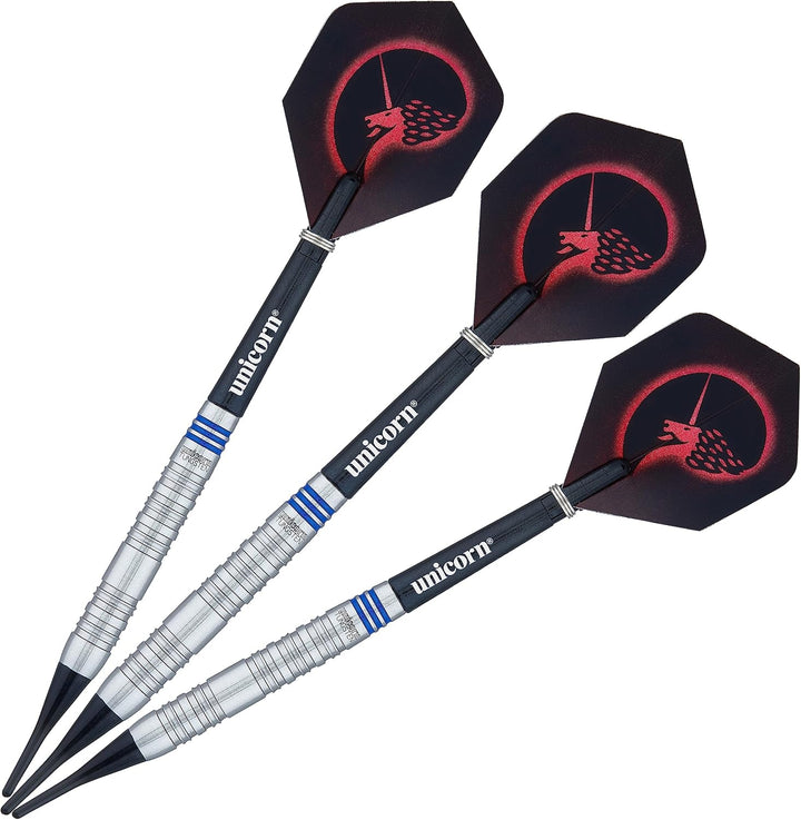Unicorn Dart-Set mit weicher Spitze, Wolfram-Barrels | 17 g, 18 g, 19 g oder 20 g Stil 1 18 g, Stil