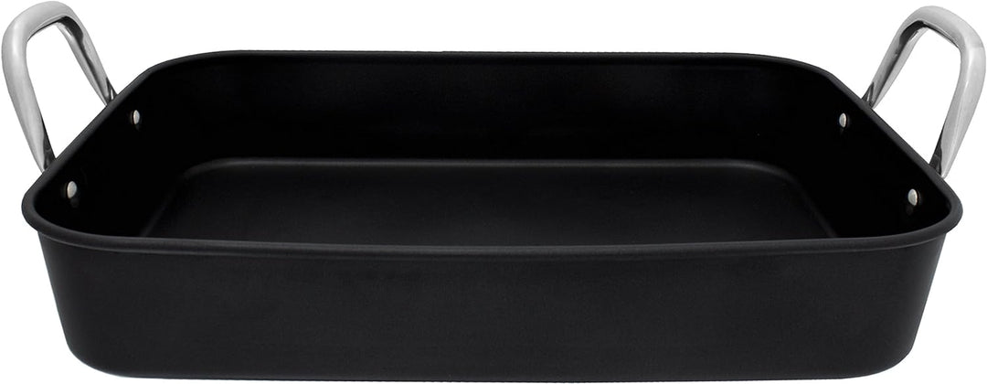 Kopf Auflaufform Pura (Bräter aus Carbonstahl, Griffe aus Edelstahl, geeignet für Induktion, 5 Liter