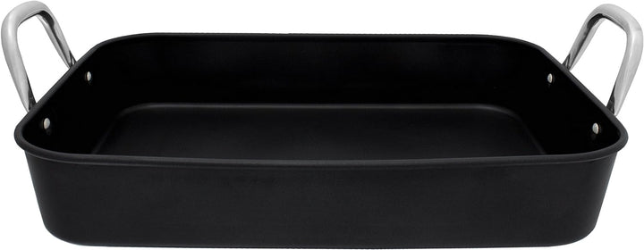 Kopf Auflaufform Pura (Bräter aus Carbonstahl, Griffe aus Edelstahl, geeignet für Induktion, 5 Liter