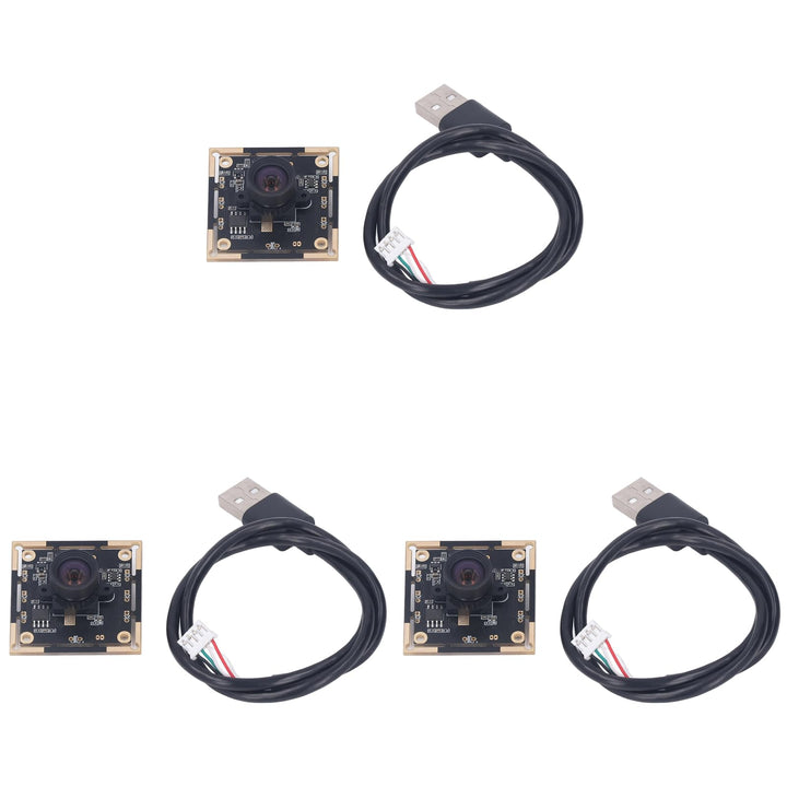 YWBL-WH USB 2.0 Kameramodul 1MP Weitwinkel 100°, 3 Stück PC Kamera Modul für Computer, Webcam Ersatz