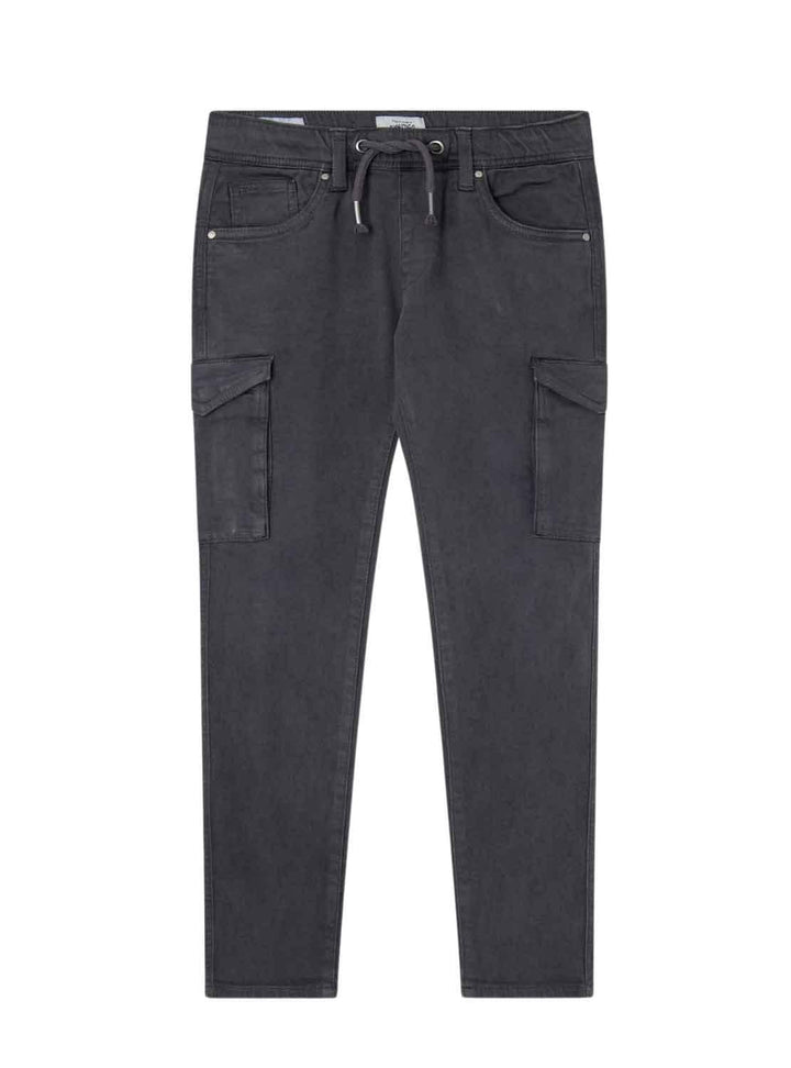 Pepe Jeans Jungen Chase Cargo Pants, Black (Washed Black)