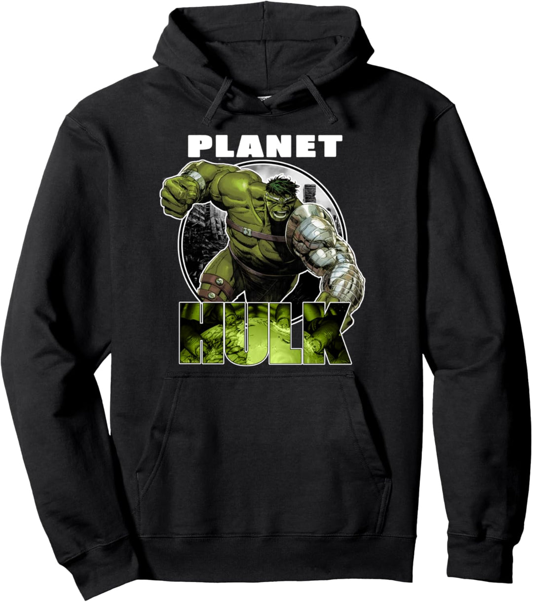 Marvel Planet Hulk Metal Arm Smash Pullover Hoodie