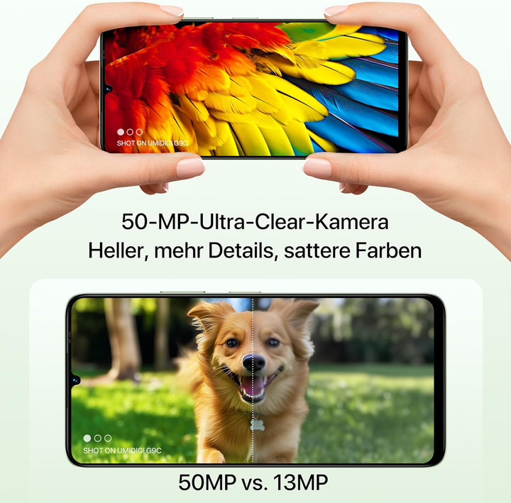 UMIDIGI G9C Android 14 NFC Smartphone(2024),12(6+6)+128GB,90Hz,50MP+8MP Kamera,Bluetooth 5.4,Simlock