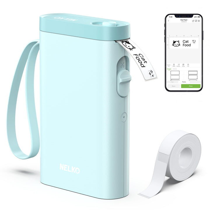 Nelko Etikettendrucker, Bluetooth P21 Selbstklebendes Etikettiergerät Tragbarer beschriftungsgerät s